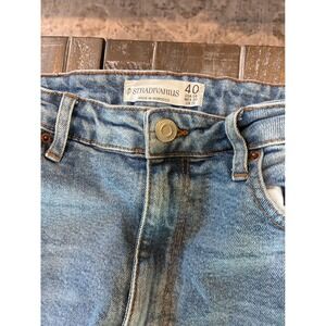 Stradivarius Womens High Waisted Straight Leg Blue Jeans Size US 8 EU 40